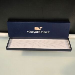 Vineyard Vines Whale Empty Gift Box With Paper Insert Neck Tie Packing